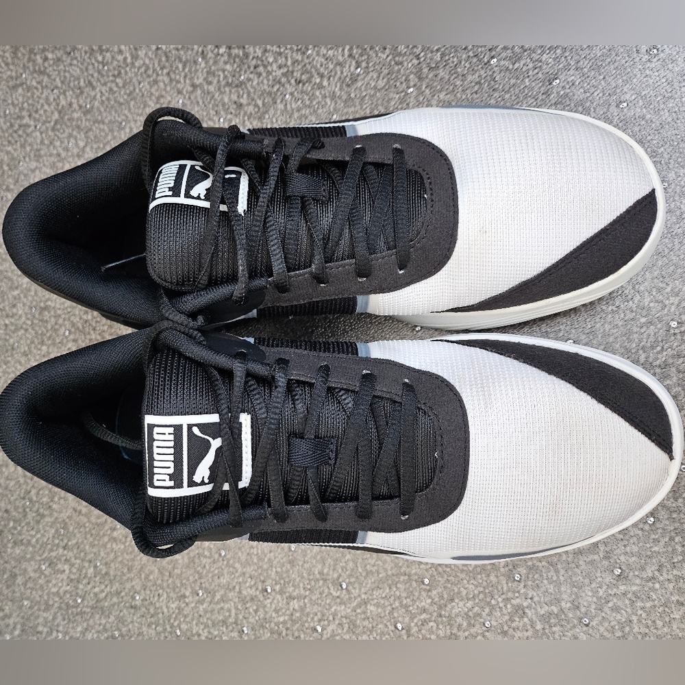 Puma Basketball Fusion Nitro Team - Shoes Sz.9 Black White